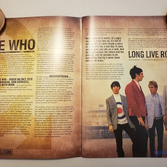 The Who Quadrophenia and More 2012/2013 North American Tour Concert Program Book - Picture 5 of 11